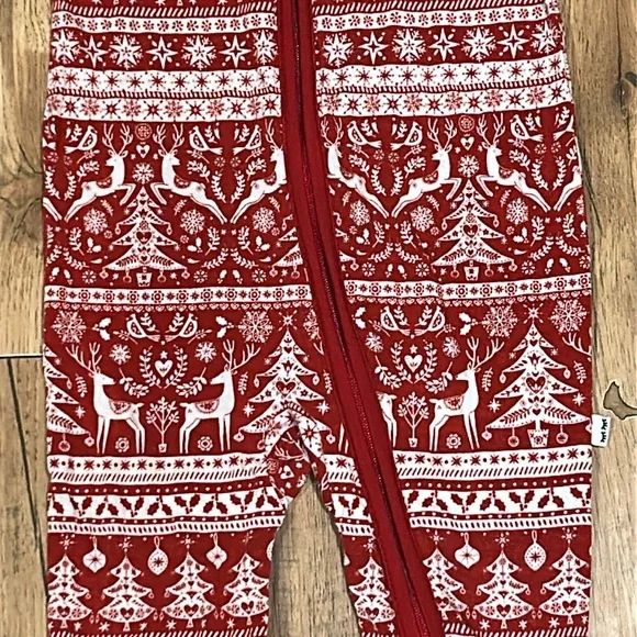 Little Sleepies Christmas Zippy 3-6 months pajama - Picture 2 of 6